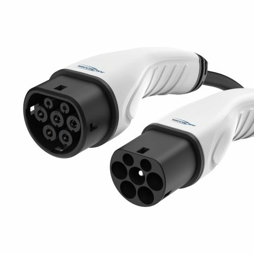 Ansmann 1900-0120 kabel do ładowania pojazdów elektrycznych Czarny Typ 2 3 7,5 m - 2978721
