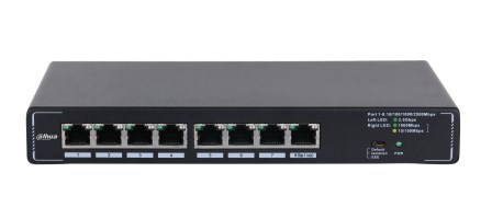 Dahua Technology SMG1008 przełącznik sieciowy Nie zarządzany 2.5G Ethernet (100/1000/2500) Czarny - 3046169