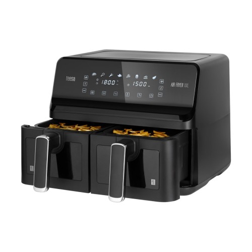 Frytkownica beztłuszczowa TEESA AIR FRYER DUAL POT XXL 8L 2700W - 3043352