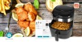 Nedis KAAF180BKW frytkownica Pojedyńczy 7,2 l Autonomiczny 1800 W Frytkownica na gorące powietrze Czarny - 3069110