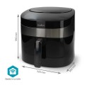 Nedis KAAF180BKW frytkownica Pojedyńczy 7,2 l Autonomiczny 1800 W Frytkownica na gorące powietrze Czarny - 3069105