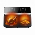 ELDOM FRYTOWNICA BEZTŁUSZCZOWA FR200 9 L,2200W, DWIE NIEZALEŻNE SZUFLADY,8 PROGRAMÓW, WYŚWIETLACZ LED, TEMP. 80°C–200°C - 3069249