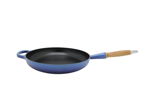 Le Creuset 20258282200422 Signature gusseiserne Bratpfanne mit Holzgriff, - 3069294