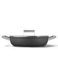 Smeg DPF2812BLM garnek wielofunkcyjny Czarny Aluminium, Stal nierdzewna 4,3 l 28 cm - 3069298