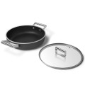 Smeg DPF2812BLM garnek wielofunkcyjny Czarny Aluminium, Stal nierdzewna 4,3 l 28 cm - 3069301