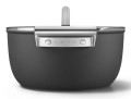 Smeg CSF2412BLM garnek wielofunkcyjny Czarny Aluminium, Stal nierdzewna 5,4 l 24 cm - 3069310