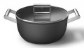Smeg CSF2412BLM garnek wielofunkcyjny Czarny Aluminium, Stal nierdzewna 5,4 l 24 cm - 3069313