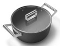 Smeg CSF2412BLM garnek wielofunkcyjny Czarny Aluminium, Stal nierdzewna 5,4 l 24 cm - 3069309