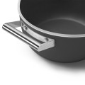 Smeg CSF2412BLM garnek wielofunkcyjny Czarny Aluminium, Stal nierdzewna 5,4 l 24 cm - 3069312