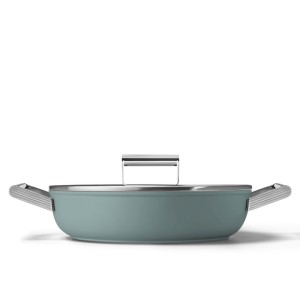 Smeg DPF2812EGM garnek wielofunkcyjny Zielony Aluminium, Stal nierdzewna 4,3 l 28 cm