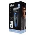 Braun Series 6 62-B1200S Golarka foliowa Przycinarka Niebieski - 3069377