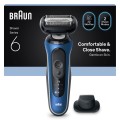 Braun Series 6 62-B1200S Golarka foliowa Przycinarka Niebieski - 3069378