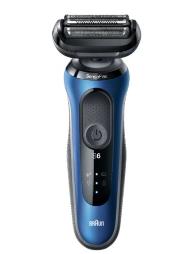 Braun Series 6 61-B4500cs - Golarka foliowa - Niebieski - Przyciski - LED - Ładowanie - Zasilanie - AC/Bateria - 3069415
