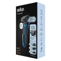 Braun Series 6 61-B4500cs - Golarka foliowa - Niebieski - Przyciski - LED - Ładowanie - Zasilanie - AC/Bateria - 3069414