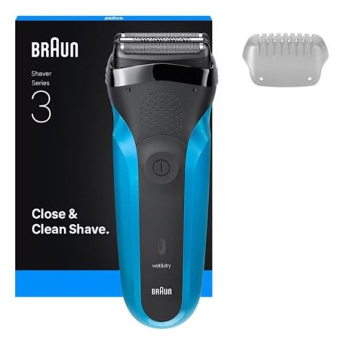 Braun Series 3 310s Golarka foliowa Przycinarka Czarny, Niebieski - 3069423