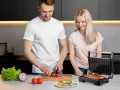 ELDOM GRILL KONTAKTOWY GK110 800W CZARNO-SREBRNY - 3069577
