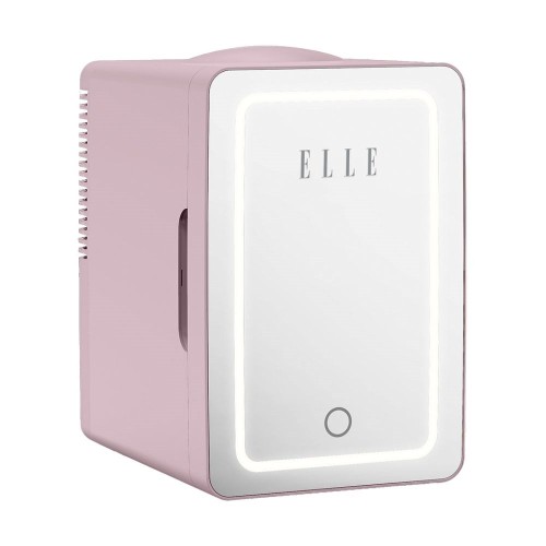 Mini lodówka z lusterkiem do makijażu LED ELLE Home ESDAFX08PUEU 8L fioletowa - 3069756