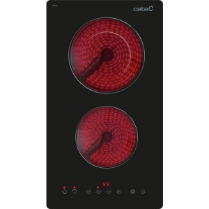 CATA TD 3002 BK Czarny Wbudowany 29 cm Ceramiczna 2 stref(y)