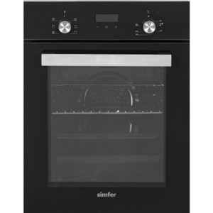 Simfer Oven | 4207DERSP.1 | 47 L | Multifunctional | Manual | Pop-up knobs | Steam function | Height 59.5 cm | Width 45 cm | Black