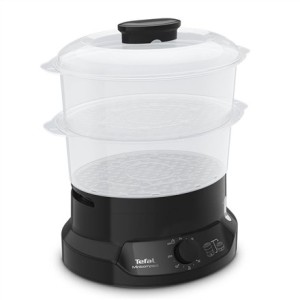 Tefal Minicompact VC139810 szybkowar parowy 2 kosz. Wolnostojący 800 W Czarny