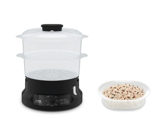 Tefal Minicompact VC139810 szybkowar parowy 2 kosz. Wolnostojący 800 W Czarny - 3071808