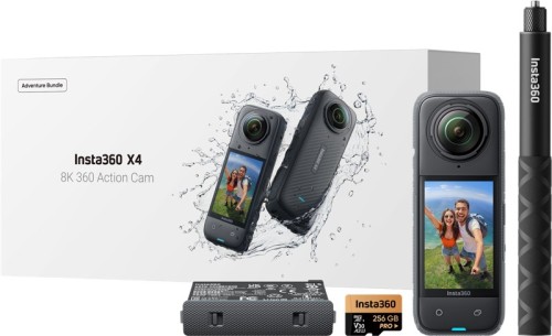 Insta360 X4 Adventure Bundle aparat do fotografii sportowej 72 MP 8K Ultra HD CMOS 25,4 / 2 mm (1 / 2") Wi-Fi 500 g - 3073116