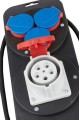 Brennenstuhl 1151600010 rozdzielacz zasilania PDU 4 x gniazdo sieciowe Czarny, Niebieski, Czerwony - 3073121