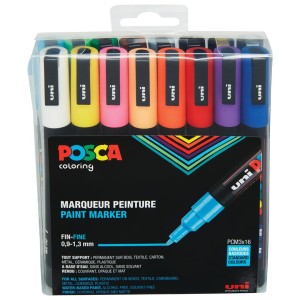 POSCA PC-3M Różne kolory 16 szt.