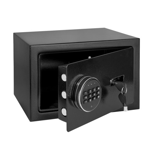 Sejf domowy elektroniczny na kod PIN i klucz – sejf na pieniądze i dokumenty Rebel RB-7002 - 3073188