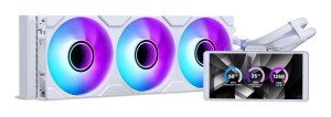 PHANTEKS Glacier One 360M25 LCD AiO-Wasserkühlung, 6-Zoll-Display - 360mm, weiß