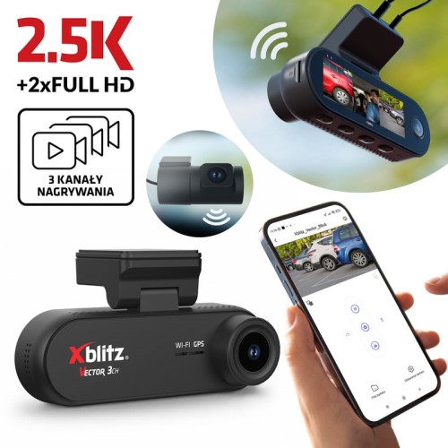 XBLITZ WIDEOREJESTRATOR 3-KANAŁOWY VECTOR 3CH - 3074569