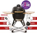 Kamado Bono Media Ceramic Grill 20” Kamado barbecue/grill Wózek Węgiel drzewny (paliwo) Czarny - 3075189