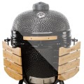Kamado Bono Grande Ceramic Grill 23” Kamado barbecue/grill Wózek Węgiel drzewny (paliwo) Czarny - 3075191
