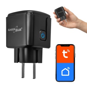 GREENBLUE ZDALNIE STEROWANE GNIAZDKO WIFI, ANDROID/IOS/ALEXA/GOOGLE HOME, TIMER, WATOMIERZ, MAX 16A/3840W GB735 B