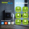 GREENBLUE ZDALNIE STEROWANE GNIAZDKO WIFI, ANDROID/IOS/ALEXA/GOOGLE HOME, TIMER, WATOMIERZ, MAX 16A/3840W GB735 B - 3075285