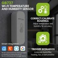 GREENBLUE CZUJNIK TEMPERATURY I WILGOTNOŚCI WIFI, ANDROID/IOS/ALEXA/GOOGLE HOME, 3.0V DC, LR03X2 GB737 - 3075359