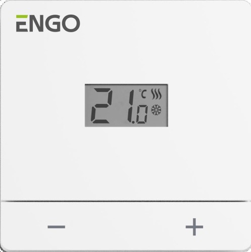 Regulator temperatury ENGO Controls EASY-BATW, bateryjny, biały, dobowy, natynkowy - 2974704