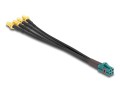 DeLOCK Kabel Mini FAKRA Z żeński poczwórny na 4 x żeńskie złącze SMA typu-A Premium - 3075526
