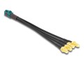 DeLOCK Kabel Mini FAKRA Z żeński poczwórny na 4 x żeńskie złącze SMA typu-A Premium - 3075527