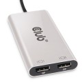 CLUB3D CSV-1586 huby i koncentratory Thunderbolt 3 40000 Mbit/s Srebrny - 3075533