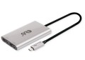 CLUB3D CSV-1586 huby i koncentratory Thunderbolt 3 40000 Mbit/s Srebrny - 3075536