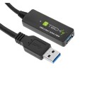 Techly ICUR30100G kabel USB USB 3.2 Gen 1 (3.1 Gen 1) 10 m USB A Czarny - 3075553