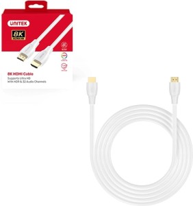 UNITEK KABEL HDMI 2.1 8K HDR BIAŁY 0,5M