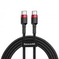 Kabel Baseus CATKLF-H91 (USB typu C M - USB 2.0 M; 2m; kolor czarno-czerwony) - 3045893