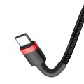 Kabel Baseus CATKLF-H91 (USB typu C M - USB 2.0 M; 2m; kolor czarno-czerwony) - 1447106