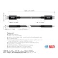 CLUB3D CAC-1579 kabel USB USB4 Gen 3x2 3 m USB C Czarny - 3075683