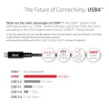 CLUB3D CAC-1579 kabel USB USB4 Gen 3x2 3 m USB C Czarny - 3075686