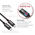 CLUB3D CAC-1579 kabel USB USB4 Gen 3x2 3 m USB C Czarny - 3075684
