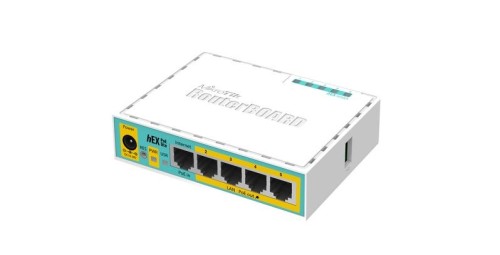 Mikrotik hEX PoE lite ruter Fast Ethernet Biały - 3076225