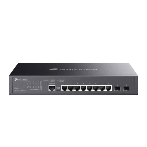 TP-Link Omada SG3210 przełącznik sieciowy Zarządzany L2/L3 Gigabit Ethernet (10/100/1000) 1U Czarny - 3076350